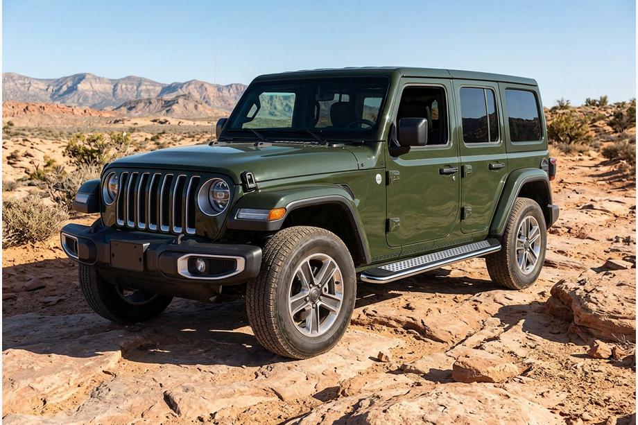 Jeep Wrangler 2018- Trittbretter Maydos V2 (2 Stk., Aluminium) Image