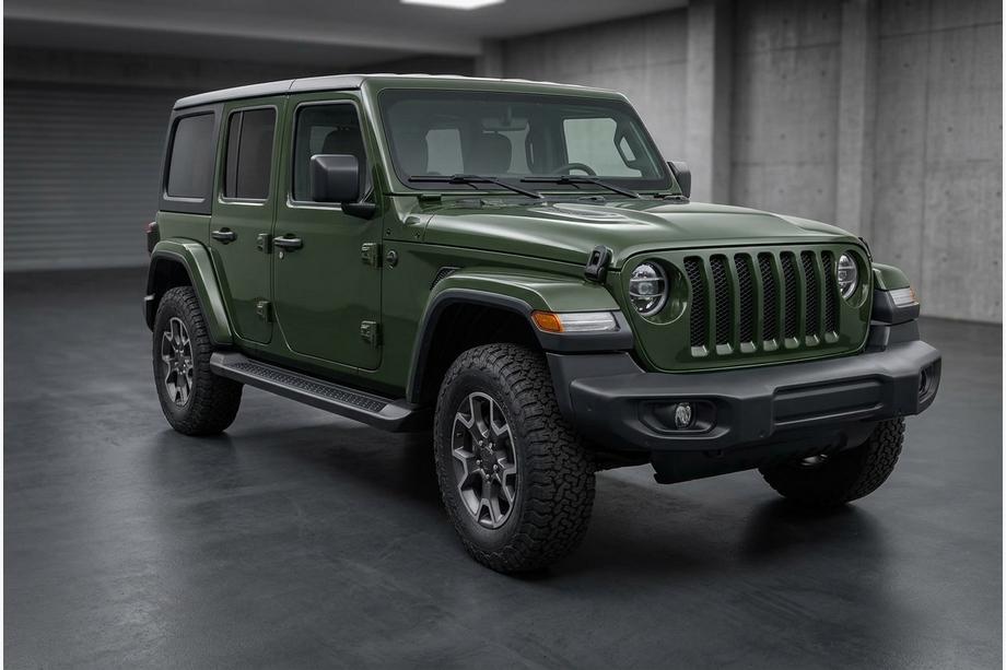 Jeep Wrangler 2018- Trittbretter Allmond Black (2 Stk., Aluminium) Image