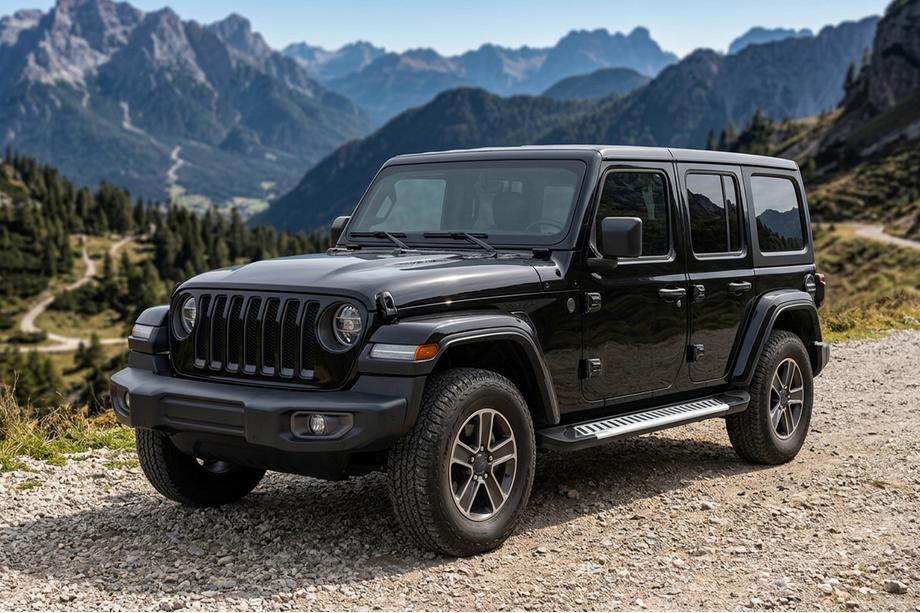 Jeep Wrangler 2018- Seitenschweller Line (2 Stk., Aluminium) Image