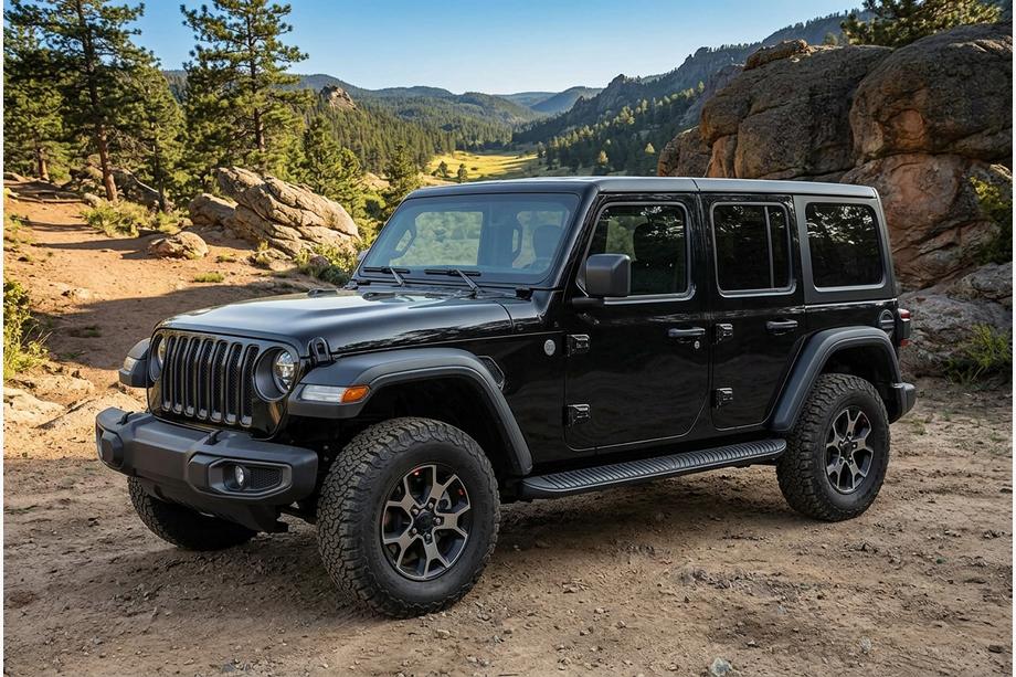 Jeep Wrangler 2018- Seitenschweller Tayga Black (2 Stk., Aluminium) Image