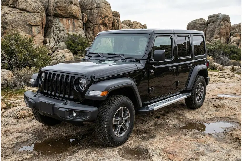 Jeep Wrangler 2018- Seitenschweller Vision New Grey (2 Stk., Aluminium) Image