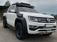 Volkswagen Amarok 2010-2022 Frontscheibenblende unter Dachträger DAKAR (LED) Foto 2