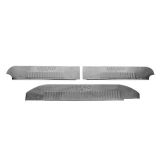 Einstiegsleisten innen Carmos V4 Edelstahl Mercedes Viano 2004-2014 Foto 2