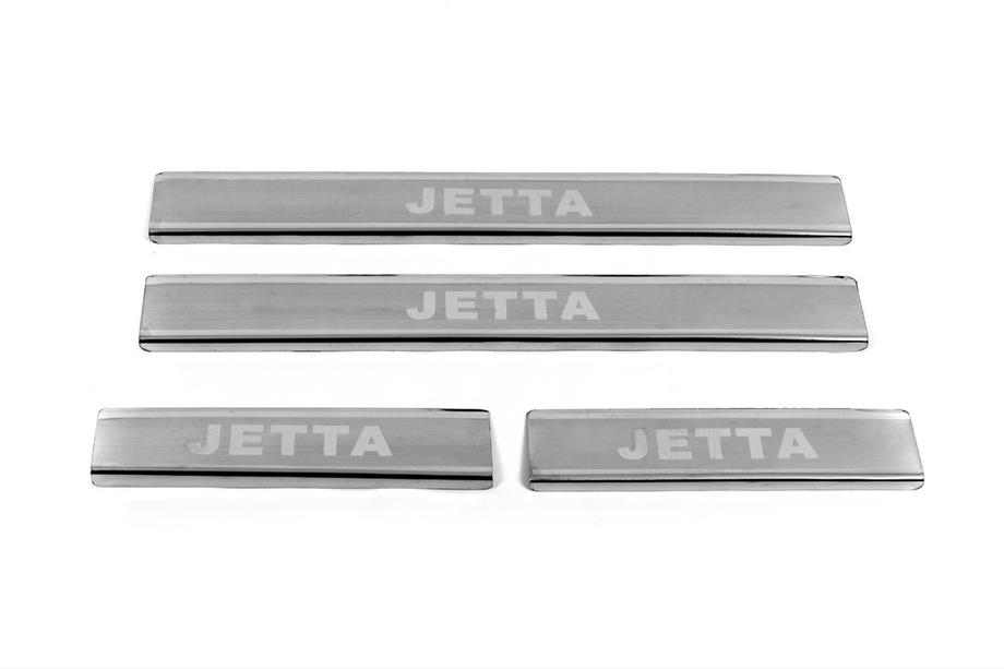 Volkswagen Jetta 2011-2018 Einstiegsleisten Carmos V3 (4 Stk, Edelstahl) Image
