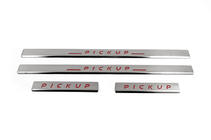 Nissan NP300 1999-2015 Einstiegsleisten Edelstahl Carmos V2 (4 Stk) Foto 2