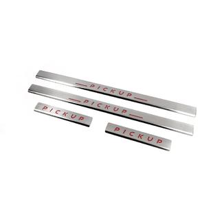 Einstiegsleisten Edelstahl Carmos V2 (4 Stk) Nissan NP300 1999-2015 Foto 1