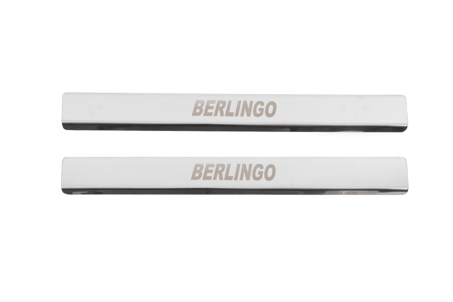 Citroen Berlingo 1996-2008 Einstiegsleisten Carmos V2 (2 Stk, Edelstahl) Image