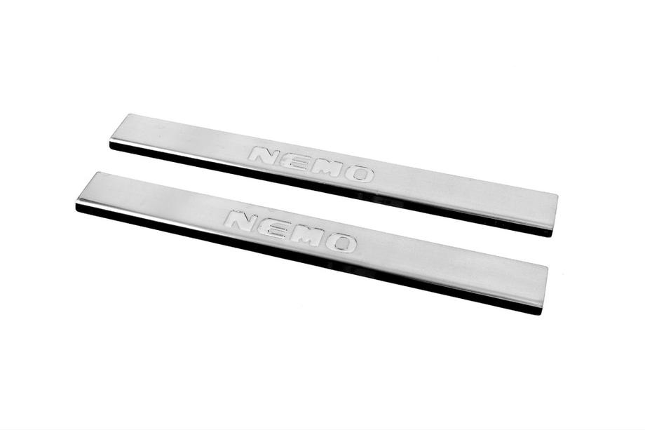 Citroen Nemo 2007-2017 Einstiegsleisten Carmos V2 (2 Stk, Edelstahl) Image
