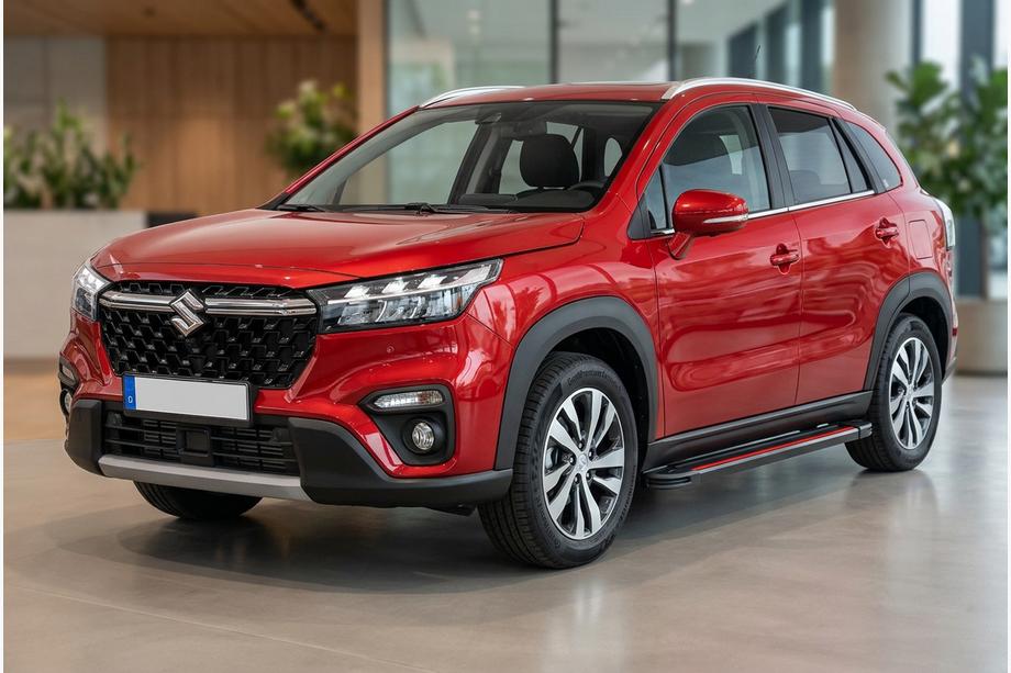Suzuki SX4 S-Cross 2021- Seitenschweller Maya Red (2 Stk., Aluminium) Image