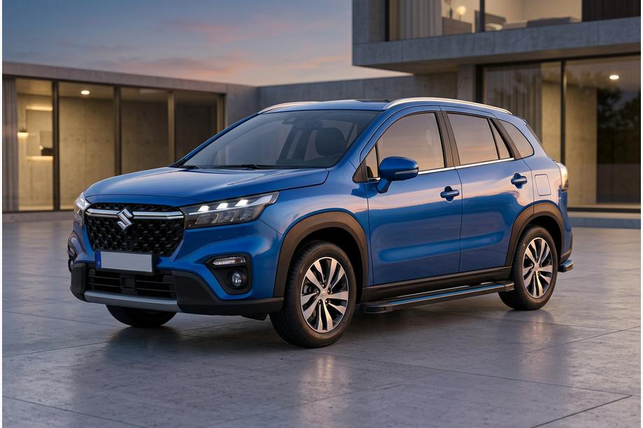 Suzuki SX4 S-Cross 2021- Seitenschweller Maya Blue (2 Stk., Aluminium) Image