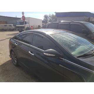 Windabweiser (4 Stk., Sunplex Sport) Hyundai Sonata YF 2010-2014 Foto 4
