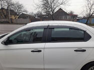 Peugeot 301 2012- Windabweiser mit Chromleisten (4 Stk., Sunplex Chrome) Foto 1