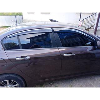 Windabweiser mit Chromleisten (4 Stk., Sunplex Chrome) Fiat Tipo 2016- Foto 2