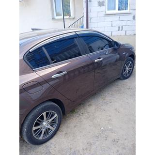 Windabweiser mit Chromleisten (4 Stk., Sunplex Chrome) Fiat Tipo 2016- Foto 3