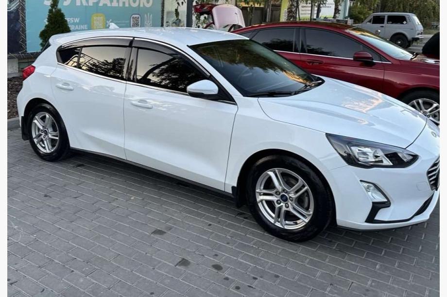 Ford Focus IV 2018- Windabweiser mit Chromleiste HB/SD (4 Stk., Sunplex Chrome) Foto 1