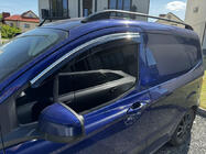 Ford Courier 2014-2023 Windabweiser mit Chromleisten (4 Stk., Sunplex Chrome) Foto 1