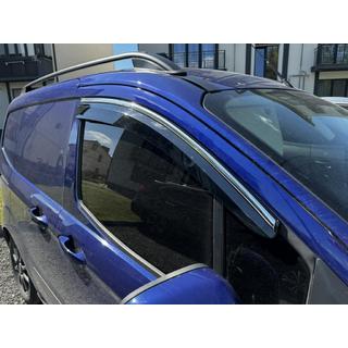 Windabweiser mit Chromleisten (4 Stk., Sunplex Chrome) Ford Courier 2014-2023 Foto 2