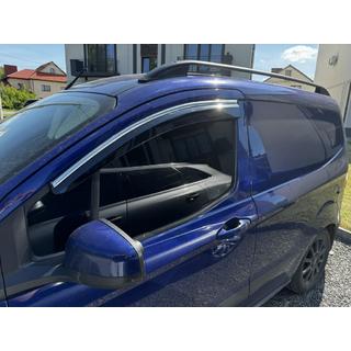 Windabweiser mit Chromleisten (4 Stk., Sunplex Chrome) Ford Courier 2014-2023 Foto 1