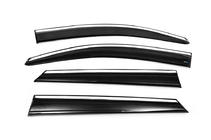 Hyundai Tucson TL 2016-2021 Windabweiser mit Chromleisten (4 Stk., Sunplex Chrome) Foto 5