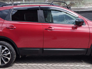 Nissan Qashqai 2007-2010 Windabweiser mit Chromleisten (4 Stk., Sunplex Chrome) Foto 1
