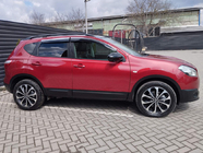 Nissan Qashqai 2010-2014 Windabweiser mit Chromleisten (4 Stk., Sunplex Chrome) Foto 3