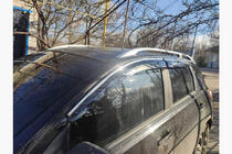 Nissan Qashqai 2010-2014 Windabweiser mit Chromleisten (4 Stk., Sunplex Chrome) Foto 5