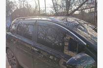 Nissan Qashqai 2010-2014 Windabweiser mit Chromleisten (4 Stk., Sunplex Chrome) Foto 6