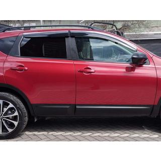 Windabweiser mit Chromleisten (4 Stk., Sunplex Chrome) Nissan Qashqai 2010-2014 Foto 1