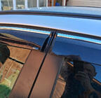 Opel Astra J 2009-2015 Chrom Windabweiser mit Leiste HB/SD (4 Stk, Sunplex Chrome) Foto 4