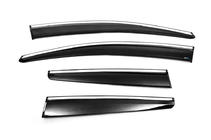 Opel Astra J 2009-2015 Chrom Windabweiser mit Leiste HB/SD (4 Stk, Sunplex Chrome) Foto 5