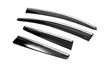 Opel Astra J 2009-2015 Chrom Windabweiser mit Leiste HB/SD (4 Stk, Sunplex Chrome) Foto 6