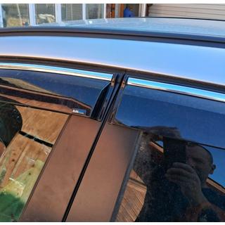 Chrom Windabweiser mit Leiste HB/SD (4 Stk, Sunplex Chrome) Opel Astra J 2009-2015 Foto 4