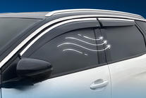 Peugeot 3008 2016-2023 Windabweiser mit Chromleisten (4 Stk., Sunplex Chrome) Foto 1