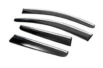 Peugeot 3008 2016-2023 Windabweiser mit Chromleisten (4 Stk., Sunplex Chrome) Foto 4