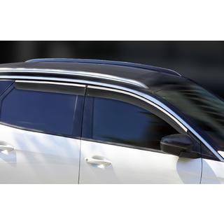 Windabweiser mit Chromleisten (4 Stk., Sunplex Chrome) Peugeot 3008 2016-2023 Foto 2