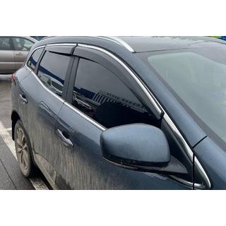 Windabweiser mit Chromleisten (4 Stk., Sunplex Chrome) Renault Kadjar 2015-2022 Foto 3