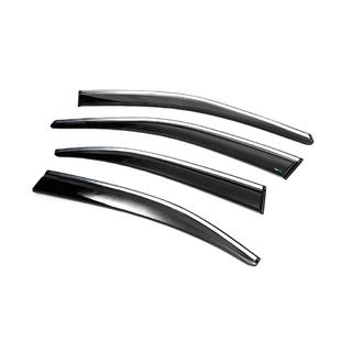 Windabweiser mit Chromleiste Liftback (4 Stk., Sunplex Chrome) Skoda Octavia III A7 2013-2019 Foto 2