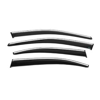 Windabweiser mit Chromleiste SD (4 Stk., Sunplex Chrome) Skoda Superb 2015-2024 Foto 3