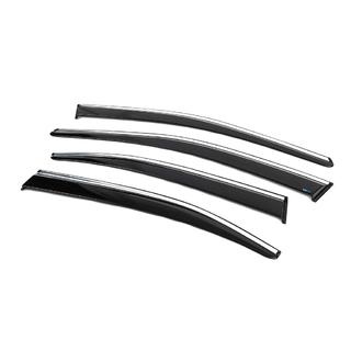 Windabweiser mit Chromleiste SD (4 Stk., Sunplex Chrome) Skoda Superb 2015-2024 Foto 2