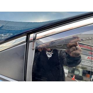 Windabweiser mit Chromleisten (4 Stk., Sunplex Chrome) Toyota Corolla 2019- Foto 3