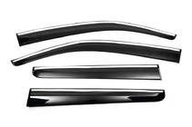 Volkswagen Amarok 2010-2022 Windabweiser mit Chromleisten (4 Stk., Sunplex Chrome) Foto 1