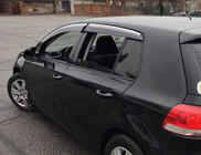 Volkswagen Golf 5 2003-2009 Windabweiser mit Chromleisten (4 Stk., Sunplex Chrome) Foto 7