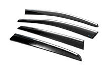 Volkswagen Golf 5 2003-2009 Windabweiser mit Chromleisten (4 Stk., Sunplex Chrome) Foto 16