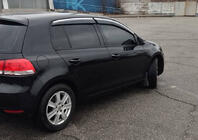 Volkswagen Golf 6 2008-2014 Windabweiser mit Chromleiste HB (4 Stk., Sunplex Chrome) Foto 2