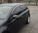 Volkswagen Golf 6 2008-2014 Windabweiser mit Chromleiste HB (4 Stk., Sunplex Chrome) Foto 15