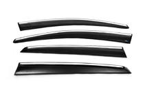 Volkswagen Golf 6 2008-2014 Windabweiser mit Chromleiste HB (4 Stk., Sunplex Chrome) Foto 16