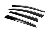 Volkswagen Golf 6 2008-2014 Windabweiser mit Chromleiste HB (4 Stk., Sunplex Chrome) Foto 17