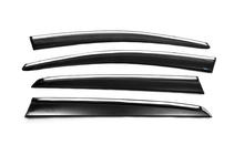 Volkswagen Golf 7/E-Golf 2012-2020 Windabweiser mit Chromleiste HB (4 Stk., Sunplex Chrome) Foto 5