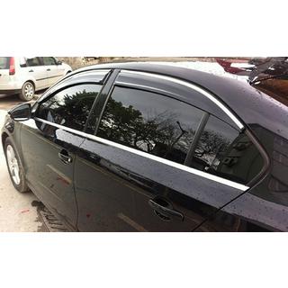 Windabweiser mit Chromleisten (4 Stk., Sunplex Chrome) Volkswagen Jetta 2011-2018 Foto 1