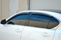 Lexus GS 2011-2020 Windabweiser mit Chromleiste (4 Stk, HIC) Foto 2